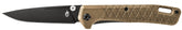 Gerber 31-004068 Folding Knife, 3.1 in L Blade, Stainless Steel Blade, 1-Blade, Textured Handle, Coyote Brown Handle